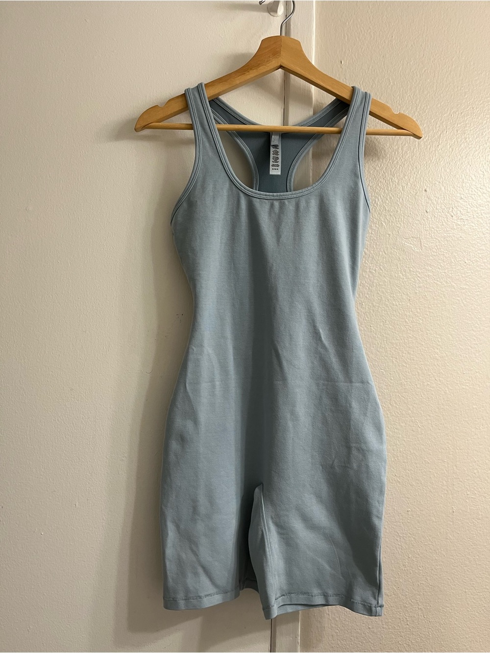 SKIMS Light Blue Racerback Romper
